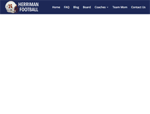 Tablet Screenshot of herrimanfootball.org